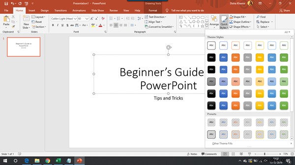 शुरुआती के लिए Microsoft PowerPoint ट्यूटोरियल 