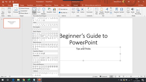 शुरुआती के लिए Microsoft PowerPoint ट्यूटोरियल 