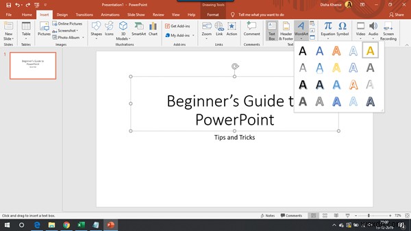 शुरुआती के लिए Microsoft PowerPoint ट्यूटोरियल 