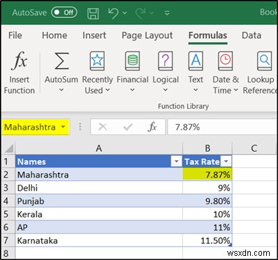 एक्सेल फ़ार्मुलों में नामों को कैसे परिभाषित करें, उपयोग करें और हटाएं? 