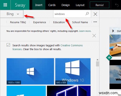 रिपोर्ट और प्रस्तुतियाँ बनाने में आपकी मदद करने के लिए Microsoft Office Sway ऑनलाइन ट्यूटोरियल 