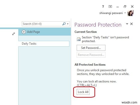 पासवर्ड कैसे करें OneNote नोटबुक को सुरक्षित रखें