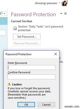 पासवर्ड कैसे करें OneNote नोटबुक को सुरक्षित रखें