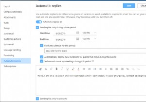 आउटलुक में ऑटोमैटिक रिप्लाई या वेकेशन रिप्लाई कैसे सेट करें 