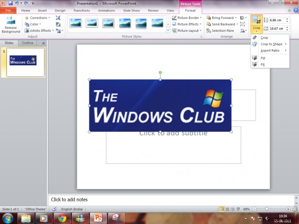 Microsoft PowerPoint का उपयोग करके छवियों को कैसे क्रॉप करें