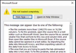 एक्सेल वर्कशीट में कॉलम और पंक्तियों की अधिकतम संख्या क्या है