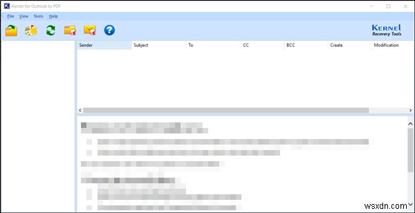 Kernel for Outlook का उपयोग करके आउटलुक पीएसटी को पीडीएफ फाइलों में मुफ्त में कैसे बदलें
