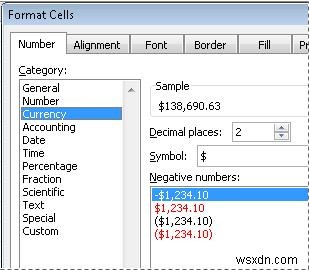 Excel में संख्या को मुद्रा के रूप में कैसे प्रदर्शित या प्रारूपित करें