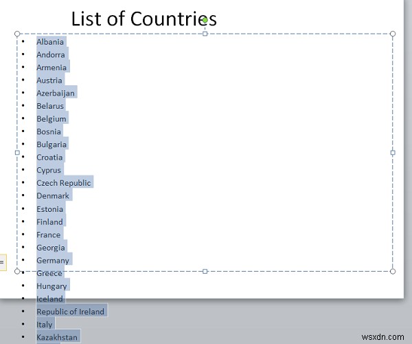 PowerPoint में एकल स्लाइड में लंबी सूचियां कैसे दिखाएं