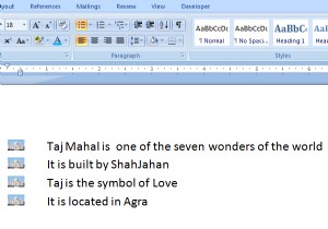 माइक्रोसॉफ्ट वर्ड में चित्रों को बुलेट के रूप में कैसे उपयोग करें