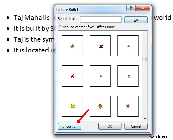 माइक्रोसॉफ्ट वर्ड में चित्रों को बुलेट के रूप में कैसे उपयोग करें