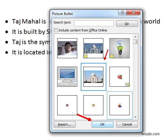 माइक्रोसॉफ्ट वर्ड में चित्रों को बुलेट के रूप में कैसे उपयोग करें