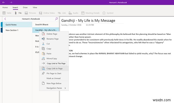 OneNote ऑनलाइन ऐप के साथ कैमरे से चित्र सम्मिलित करें 