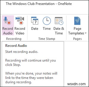 OneNote के साथ ऑडियो या वीडियो कैसे रिकॉर्ड करें