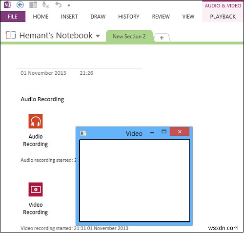 OneNote के साथ ऑडियो या वीडियो कैसे रिकॉर्ड करें