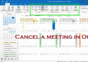आउटलुक कैलेंडर में मीटिंग कैसे रद्द करें 