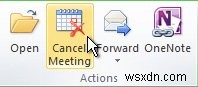 आउटलुक कैलेंडर में मीटिंग कैसे रद्द करें 