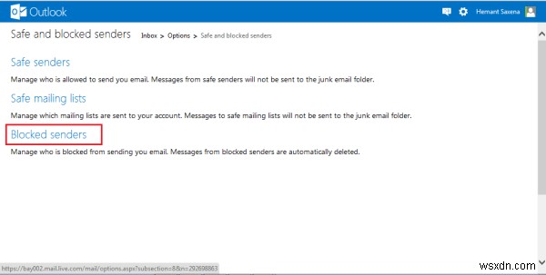 Outlook.com में जंक, स्पैम और अवांछित मेल को कैसे ब्लॉक करें 