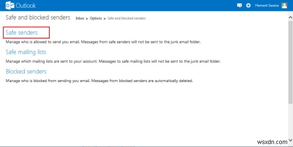 Outlook.com में जंक, स्पैम और अवांछित मेल को कैसे ब्लॉक करें 