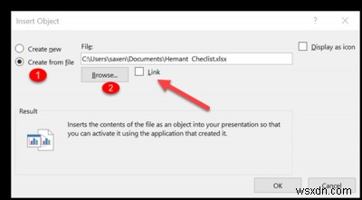 Microsoft PowerPoint में एक्सेल वर्कशीट में डेटा के एक हिस्से को कैसे लिंक करें