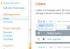 Office 365 में व्यवस्थापक खाते का उपयोग करके एक नया उपयोगकर्ता कैसे जोड़ें 