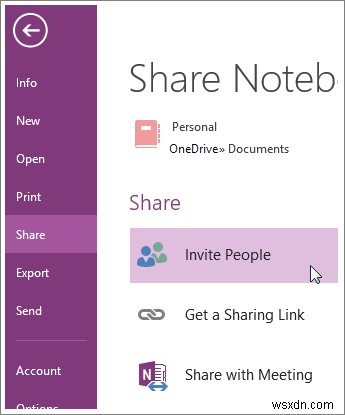 मीटिंग के दौरान OneNote नोटबुक कैसे साझा करें 