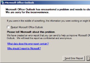 Microsoft आउटलुक में एक समस्या का सामना करना पड़ा और इसे बंद करने की आवश्यकता है 