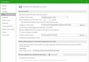 ऑफिस ऐप्स में ऑटो-सेव टाइम इंटरवल को कैसे बदलें 