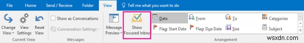 Outlook में फोकस्ड इनबॉक्स फीचर को कैसे ऑन/ऑफ करें
