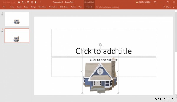 कुछ ही चरणों में अपनी PowerPoint प्रस्तुति में 3D ऑब्जेक्ट कैसे जोड़ें