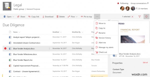 Office 365, SharePoint और OneDrive के बीच फ़ाइलों को कैसे स्थानांतरित करें