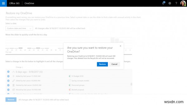 OneDrive में नई फ़ाइलें पुनर्स्थापना सुविधा का उपयोग कैसे करें