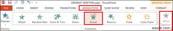 PowerPoint का उपयोग करके एनिमेटेड ग्रीटिंग कार्ड कैसे बनाएं 