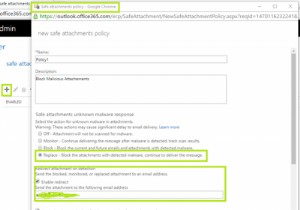 ऑफिस 365 में एटीपी सेफ अटैचमेंट पॉलिसी कैसे सेट करें? 