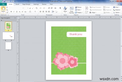 Microsoft Publisher में ग्रीटिंग कार्ड्स कैसे डिज़ाइन करें 