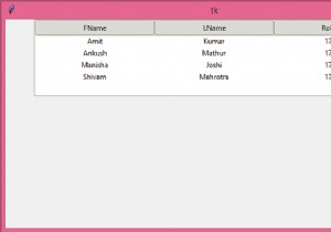 टिंकर में किसी तालिका में डेटा दिखाने का सबसे अच्छा तरीका क्या है? 