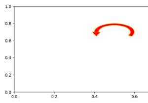 कैसे एक तीर बनाने के लिए जो Matplotlib में लूप करता है? 