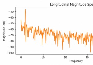 पायथन का उपयोग करके Matplotlib में अनुदैर्ध्य परिमाण स्पेक्ट्रम कैसे प्लॉट करें? 