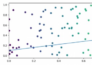 पायथन के Matplotlib का उपयोग करके स्कैटर प्लॉट में एक लाइन जोड़ना 