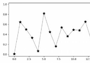 Matplotlib में छोटी लाइनों पर मार्कर कैसे बनाएं? 