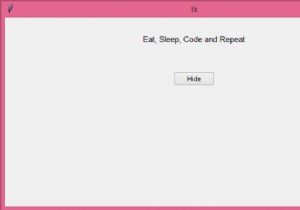 टिंकर में विजेट कैसे दिखाएं और छुपाएं? 