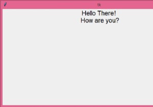 टिंकर लेबल में टेक्स्ट की एकाधिक पंक्तियां कैसे प्रदर्शित करें? 