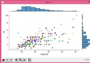 सीबॉर्न जॉइंटप्लॉट का उपयोग करके प्रत्येक बिंदु का रंग और मार्कर बदलना 