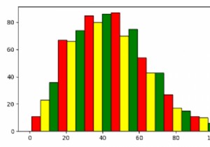 कई लेजेंड प्रविष्टियों के साथ Matplotlib हिस्टोग्राम 