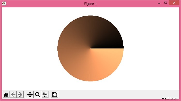Python/Matplotlib का उपयोग करके एक कॉलोरमैप के आधार पर एक ध्रुवीय रंग का पहिया प्लॉट करें 