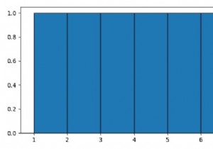 Matplotlib के साथ असतत मूल्यों के लिए हिस्टोग्राम 