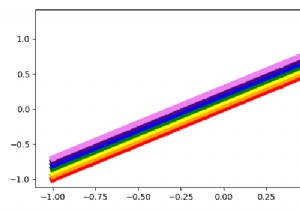 Matplotlib का उपयोग करके इंद्रधनुष की तरह एक बहु-रंगीन रेखा कैसे प्लॉट करें? 