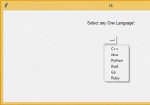 टिंकर का उपयोग करके ड्रॉपडाउन मेनू बनाना 