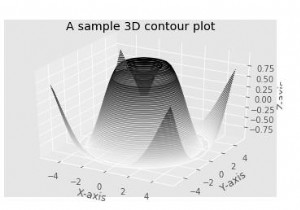 पायथन का उपयोग करके 3 आयामी समोच्च साजिश बनाने के लिए Matplotlib का उपयोग कैसे किया जा सकता है? 