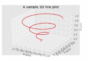 Matplotlib का उपयोग पायथन का उपयोग करके त्रि-आयामी रेखा भूखंडों में कैसे किया जा सकता है? 